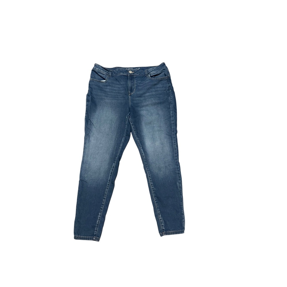 Maurices Jeans Size 18W High Rise Skinny Medium Wash Denim Blue Stretch Pants